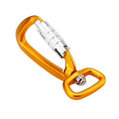 China Easy Self Swivel Climbing, Carabiner Aviation Aluminum Dog Leash Self-Locking Swivel Hook Climbing Caribeaner/ for sale