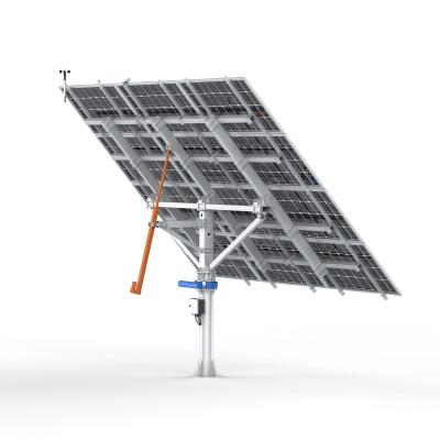 China 5.5kw HYS-15PV-66-LSD one piece can be controller 2 axis onboard solar tracking PV solar tracker manufacturers Athena series for sale