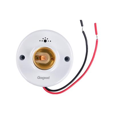 China Corridor Geagood E27 Voice Light Control Delay Switch Socket Lamp Base Sound Holder for sale