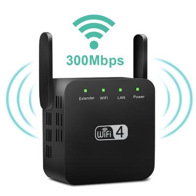 China Dual antenna 2.4G 300Mbps repeater wifi booster hotspot set long rang wifi extra with 1 LAN/WAN port HS611 for sale