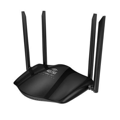 China Newest Firewall 2023 Model Best LTE CAT.4 Dual Band Portable Wireless Router 2.4g 5g Wifi Router With Sim Card Slot 4 Antenna for sale