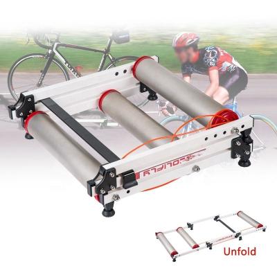 China Mainly for 26-29' MTB Bike WF-QX-005 Aluminum Alloy Bicycle Roller Trainer Indoor Folding Resistance Fitness Home Trainer for sale