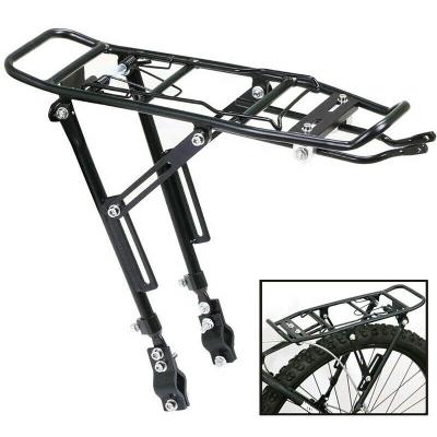 China Hot Selling Aluminum Alloy Rear Bicycle Carrier WF-H023 Rear Bike Luggage Rack Carrier Bike Accessories Fits For All Types Of Road Standard Bike for sale