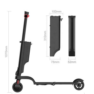 China 36v 5ah 250w Scooter Motor Backpack Scooter Four Refolding Unisex Lightweight Foldable Electric E-scooter For Female Student for sale