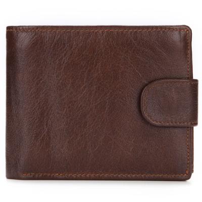 China No Blocking Genuine Leather Passport Bifold Wallet Travel Credit Card Wallet for sale