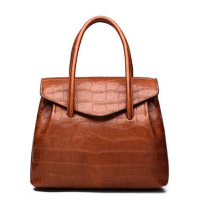 China 100% High Quality Eco-friendly Crocodile Pattern PU Ladies Leather Tote Handbags for sale