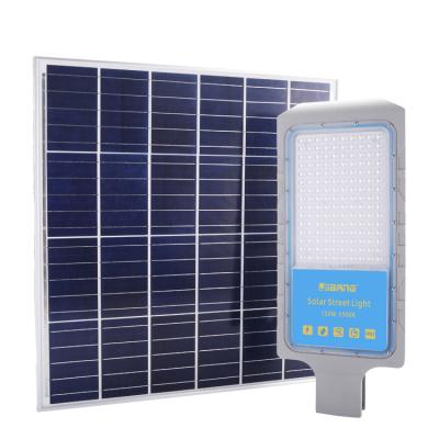 China ROAD 150W 30000mAh IP67 SMD3030 Die Cast Aluminum Led Solar Street Light for sale