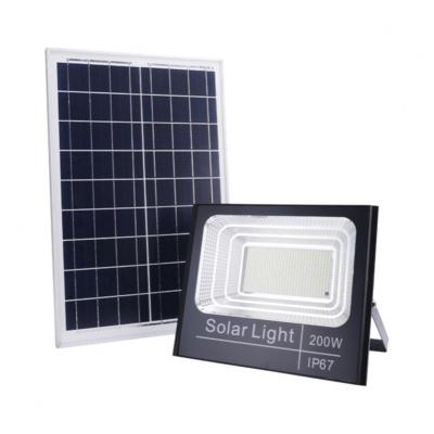 China ROUTE New Models Ip67 Outdoor Waterproof 200W 100W Solar Power Rechargeable Flood Lights for sale