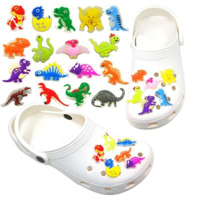 China New Arrival Cute Animal Clog Charm Light Up Shoe Charm Cheap PVC Dinosaur Jug Charms Shoe For Shoe Clog DIY for sale