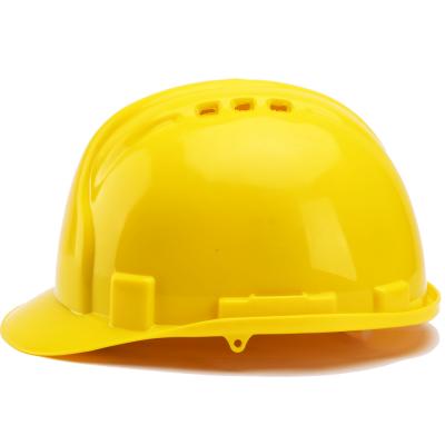 China 8-Point Attachment ANSI Certificated Widely Used Plastic Industrial Safety Crash Helmet for sale