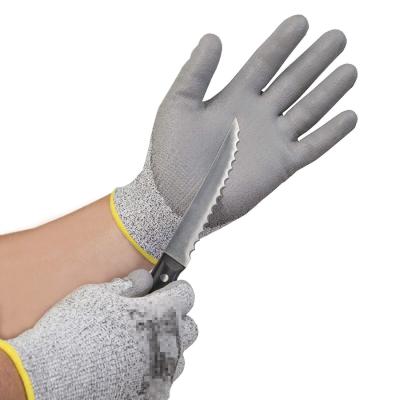 China Beautiful Styish Fashion Best Quality Cut Out Heavy Duty CE Certificated PU Coated Gloves for sale