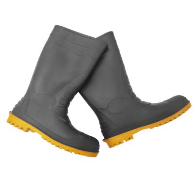 China Wholesale Price Mens Steel Toe Safety Rubber Boots Oil/Slips/Flame/Heat Resistant for sale