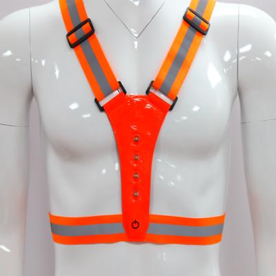 China Water Proof 2020 Summer Sports Season Product Type Bike E-scooter LED Safety Reflector Vest for sale