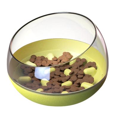 China Slow Tumbler Dog Bowl Dog Driver Advantage Intelligence Dog Food Viable Anti Clogging Feeding Bowl for sale