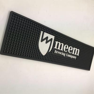 China OEM Viable Logo PVC Soft Bar Mat Waterproof Service Mat for sale