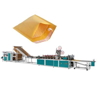 China Garment Shops Messenger Bags Waterproof Packaging Self Seal Padded Envelopes Bags Kraft Bubble Mailer Making Machine for sale