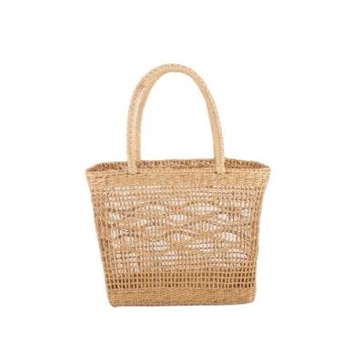 China Custom Wholesale Fashion Straw Mesh Beach Bag Travel Tote Beach Bag For Sale for sale