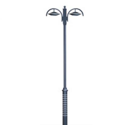 China Factory Supply 3M Fashion Design Garden Light Direct Metal Post Garden Solar Tall Pole With 20W 30W Top Light for sale