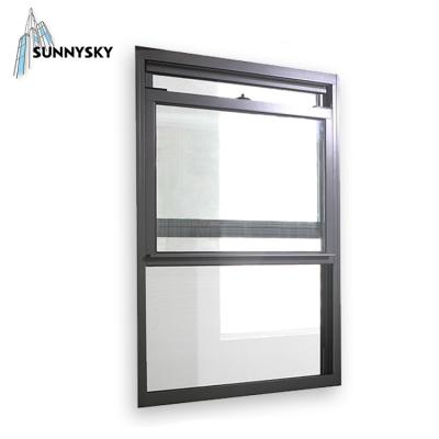 China Folding Sliding Screen Maker Made In Porcelain Double Hung Opaque Glass Windows for sale