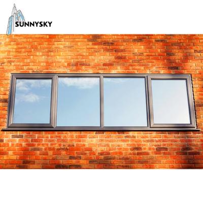 China Waterproof sound insulation and low price white casement window for homecasement window for sale