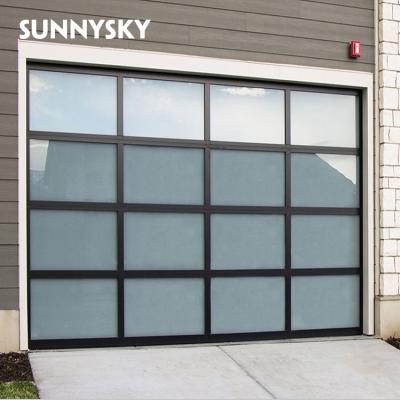 China Modern Royal Aluminum Design Comfort Room Garage Door Prices for sale