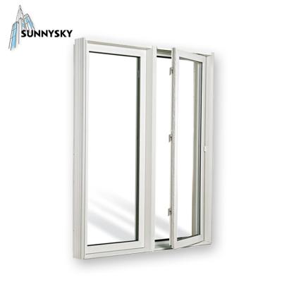 China Top Style Casement German Screen Customized Design Vinyl Parts Folding Crank Windows for sale