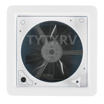 China TYTXRV OEM Anti-Yellow Plastic 14' CE Manual Control 360mm RV UV-Resistance 12V Motorhome Caravan Camper RV Ventilation Fan Roof Duct Fan for sale