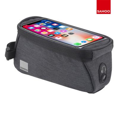 China 2020 New Arrival Water Resistant Recycling Top Top Tube Bag Front Tube Frame Bag 6.0 Inch Waterproof Touch Screen Bag for sale