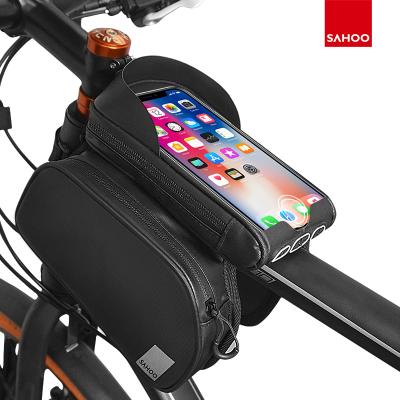 China Hot Selling Water Resistant Fashion Toptube Bag Large Capacity MTB Bikepackig Bicycle Bag for sale