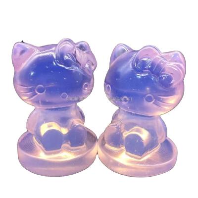 China Europe Wholesale Natural Crystal Cat Oplite Crystal Hello Kitty Craving Hand Made On Sale for sale