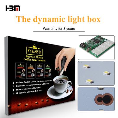 China Shopping Mall New Arrival HBM Light Box Dynamic Advertising Backlit Fabric Led Light Box for sale