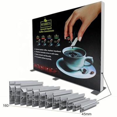 China Advertising Light Box Fabric Frame System Display Rack Large Size Aluminum UV Printed Double Sided Fabric Light Box Frames for sale