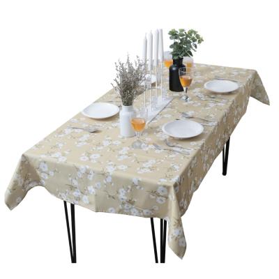 China Rectangle Floral Washable Soft Table Cloth Decorative Cloth Table Cover For Outdoor And Indoor Use 140*220cm for sale