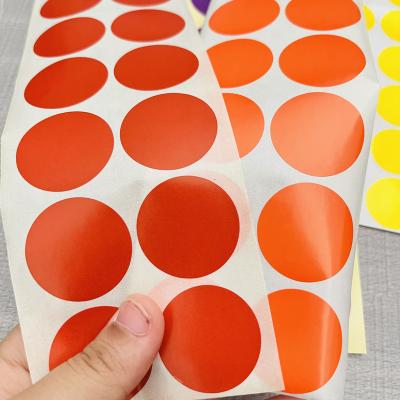 China High Quality Copper Plate Circular Sticker Color Digital Adhesive Paper Scratch-Off Custom Printing Printing Customized Size for sale