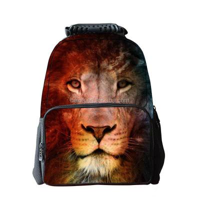 China Anti-Theft 3D Photo Laptop backpack 3D Animal bag 3D Print backpack 2023 New arrival bag for sale