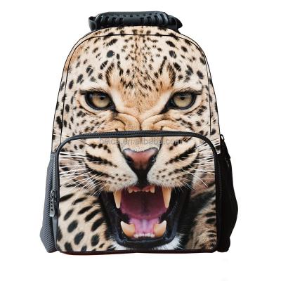 China Anti-Theft 3D Photo Laptop backpack 3D Animal bag 3D Print backpack 2023 New arrival bag for sale