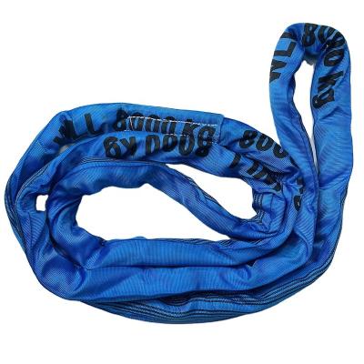 China Anti-corrosion and non-conductive low temperature using textile non-conductive UV circle webbing holding radiation resistant lifting sling wear for sale