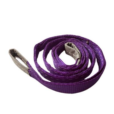 China Anti-Corrosion and Non-Conductive Duplex Polyester Fiber Polypropylene Lifting Sling Dacron 2t Webbing Sling Flat Webbing Sling Color Coded For 4 Ton for sale