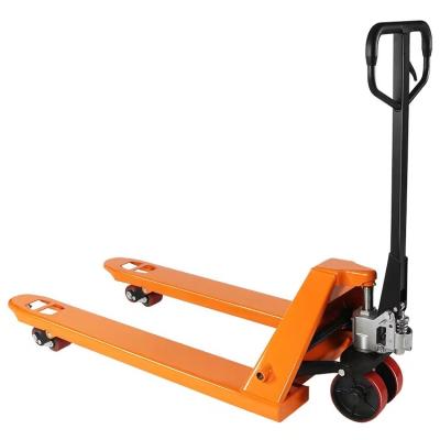 China Hotels Promotional Goods Using Portable Small Forklift Hand Walking Pallet Truck for sale