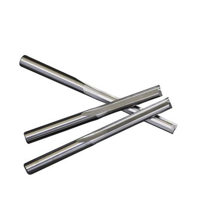 China CNC Tungsten Carbide 2 Straight Flute Machining Woodworking Bits Cutting Tool Coated Carbide Straight Flute Solid End Mill For Wood for sale