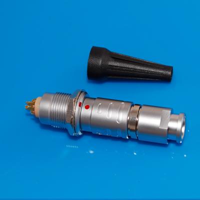 China audio & Video EGG ECG 1B 12 Pin Metal Panel Mount Push Pull Socket Circular Connector ECG-1B-312-CLL EGG-1B-312-CLL for sale