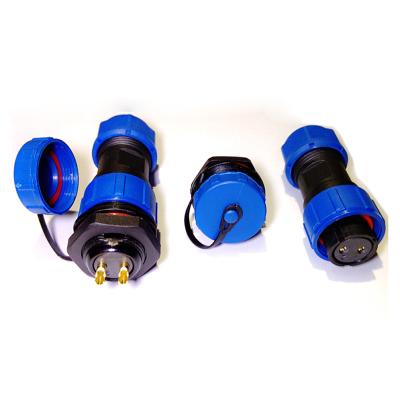 China Circular Power Plug 2 3 Pin Electrical Wire Male Female Connector for sale