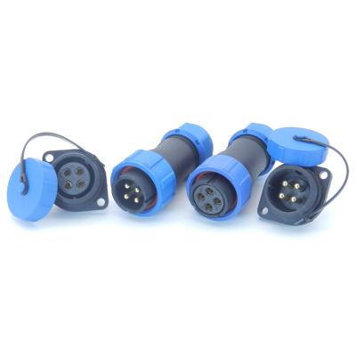 China Waterproof IP67 Power Dc 2 3 4 Pin Circular Cable Power Connector for sale