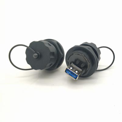 China audio & Ip67 Waterproof USB Female Connector USB 3.0 USB 2.0 Video for sale