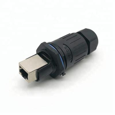 China ethernet mini rg45 rj11 amp cat6 ethernet rj45 female connector with 90 degree for sale