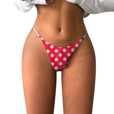 China Breathable Custom Design Logo Wholesale Sexy Women's Thong Panties Seamless Waist for sale