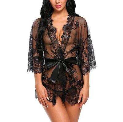 China Wholesales high quality QUICK DRY lace up plus size lace nightgown lingerie for sale