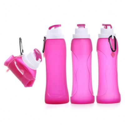 China Eco-Friendly Unique Sustainable Smart Luxury Collapsible Collapsible Sports Silicone Drinking Bottle for sale