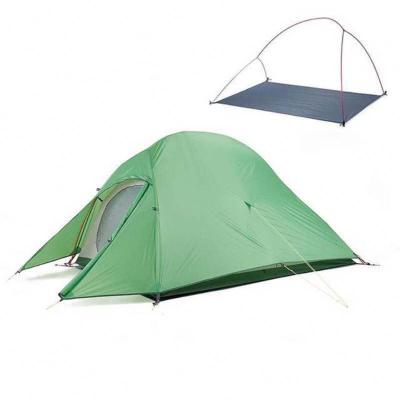 China Diamond Ground Nail Hexagonal Cloth Camping Tent Double Layer Waterproof Outdoor Camping Tent for sale