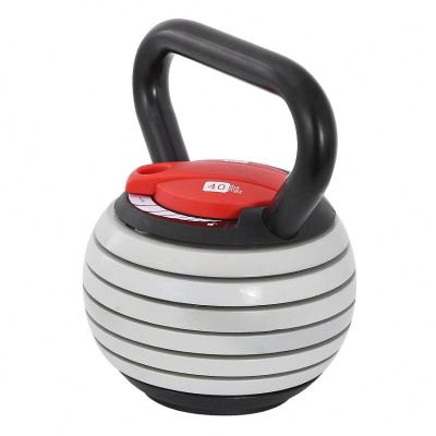 China Non-slip Fitness Equipment Kettlebell Cast Iron Electrostatic Kettleb Adjustable Pot for sale